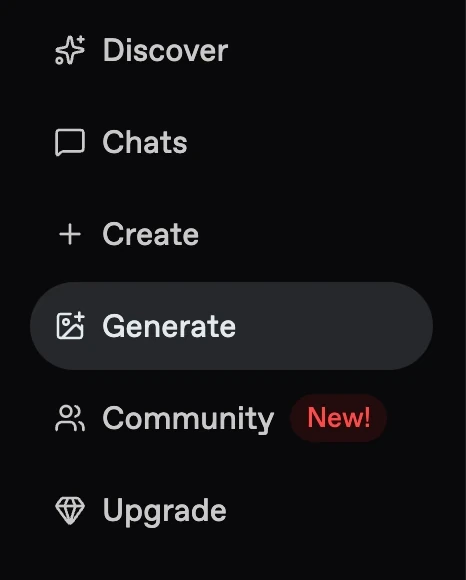 Nectar AI product navigation with Generate selected